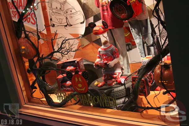 A couple shots of the World of Disney windows, most of which are now Halloween