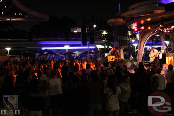 Scot Bruce (Elvis) was at the Tomorrowland Terrace