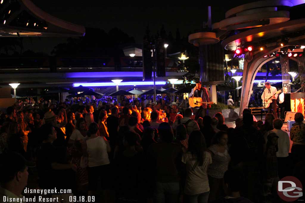 Scot Bruce (Elvis) was at the Tomorrowland Terrace