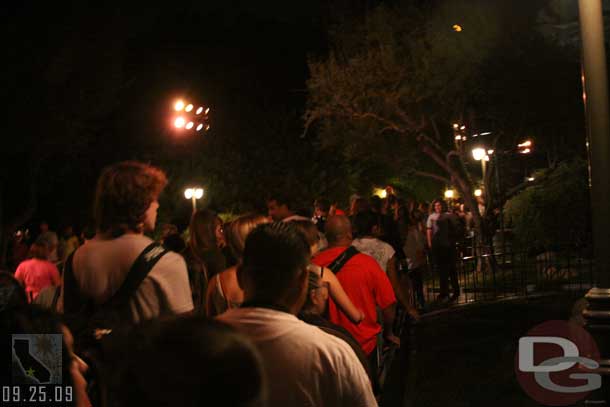 Stuck in the crowd trying to get into Tomorrowland (by way of the path toward the Matterhorn)