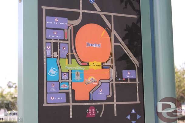 The map showing where the lot is in relation to the resort