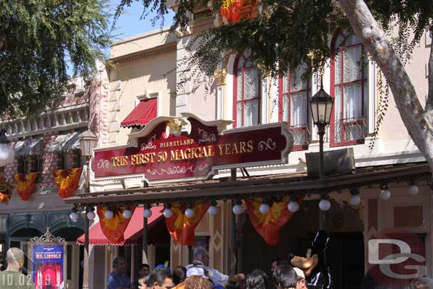 Also the front part of the Opera House Lobby featuring the Disneyland story opened.