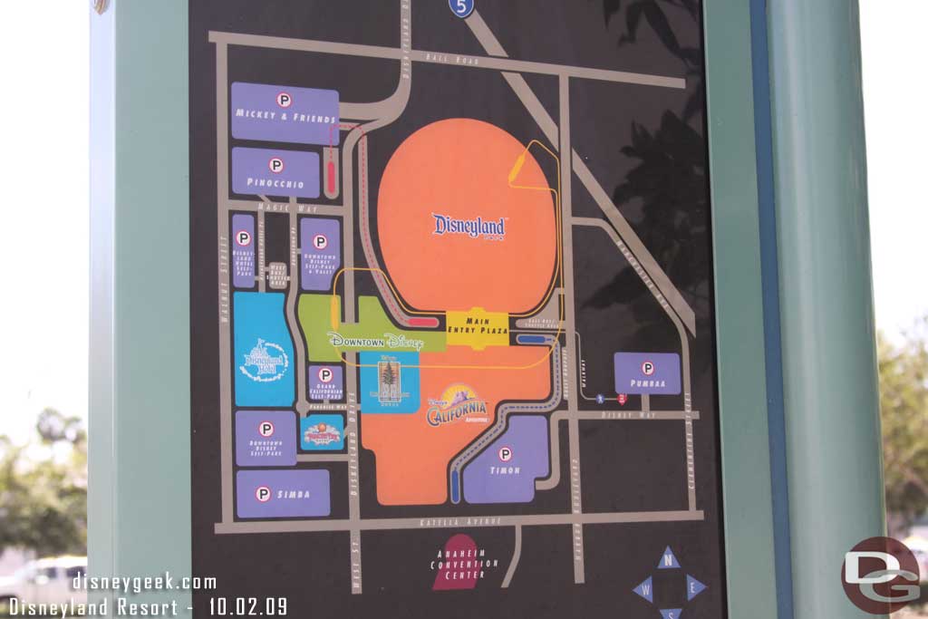 The map showing where the lot is in relation to the resort