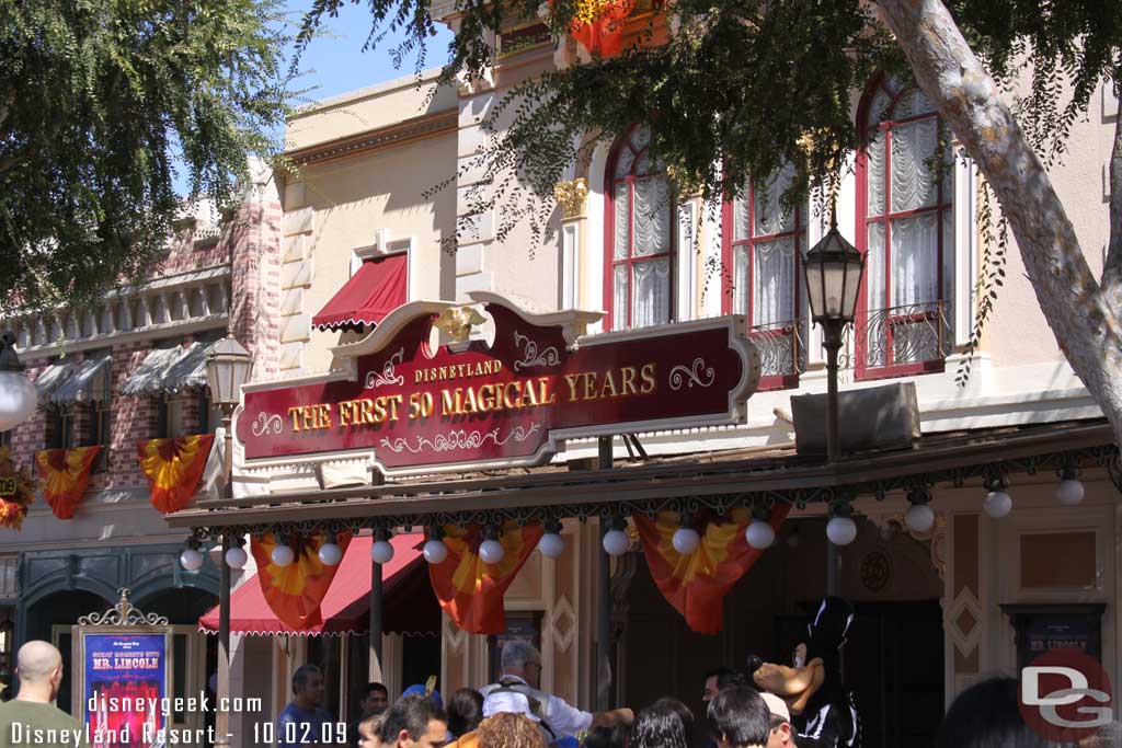 Also the front part of the Opera House Lobby featuring the Disneyland story opened.