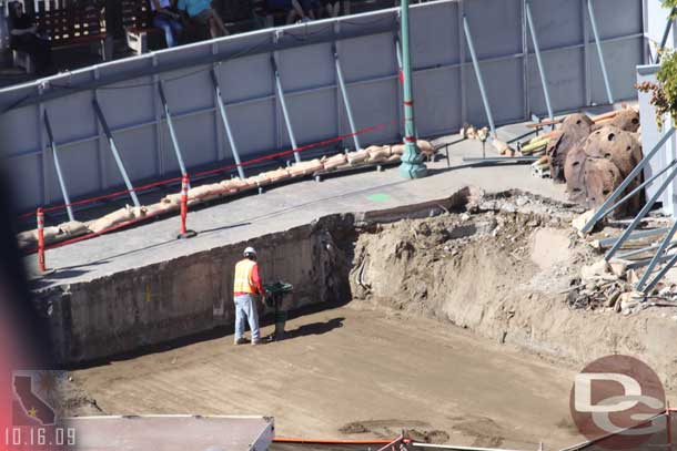 They are filling in the hole where the SS Rustworthy play area was.