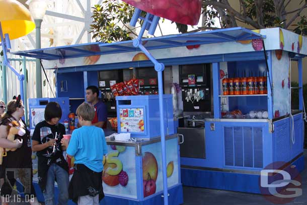 Speaking of new the frozen drinks ODV cart has moved into its new location