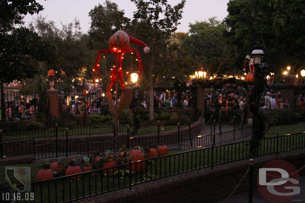 The Haunted Mansion broke down, I waited it out, it was a bit weird to be inside the closed gates looking out at all the people wanting in...