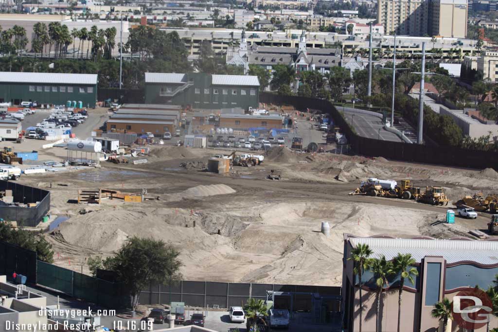 More dirt is being moved around on the rest of the site as prep work continues