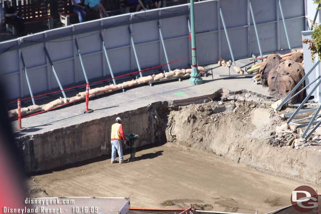 They are filling in the hole where the SS Rustworthy play area was.