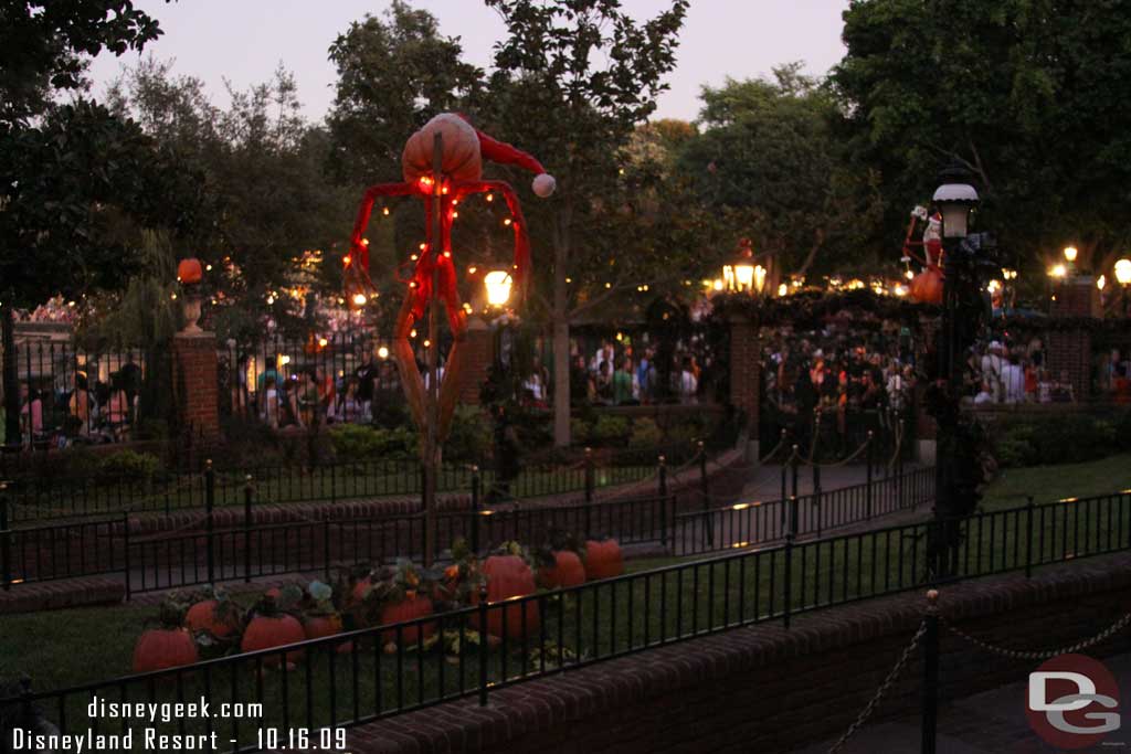 The Haunted Mansion broke down, I waited it out, it was a bit weird to be inside the closed gates looking out at all the people wanting in...