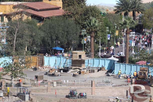 Looks like some concrete work is finally done around the new fountain