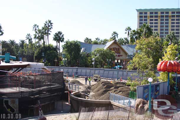 More dirt has been brought into the area near the swings