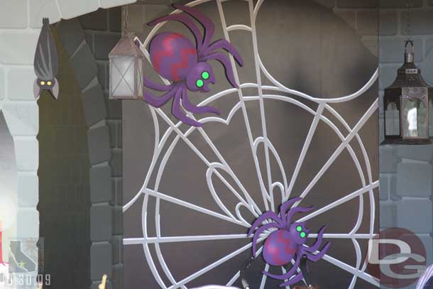 A Halloween photo location in the former Fastpass area of Tough to Be a Bug