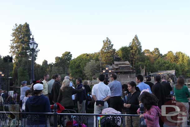 Headed out to find a spot for the 4:15 Showboat Jubilee and spotted Bob Iger (center/left of the shot looking to the right).