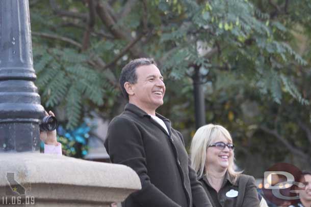 He seemed to be enjoying the show (and spotting some people he knew on the Mark Twain)