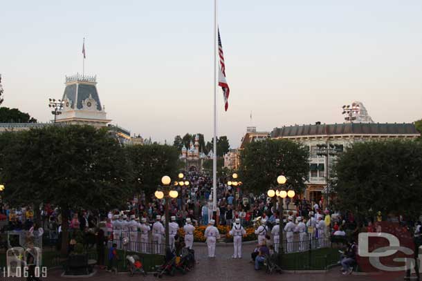 I stopped at the Flag Retreat