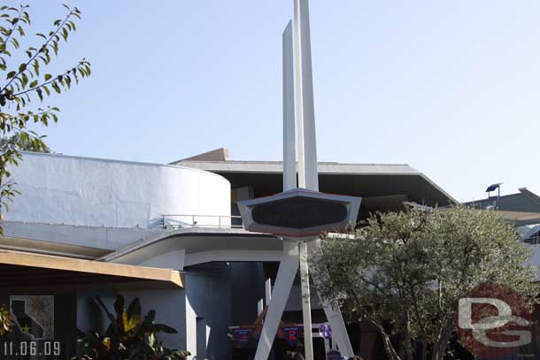 Space Mountain is back to its old self, all the Ghost Galaxy equipment is gone.