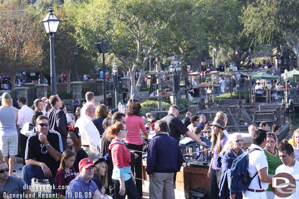 The show directors/techs were set up on the second terrace.  Also there was a small roped off area for Disney folks (several Disneyland and WDI people were spotted).