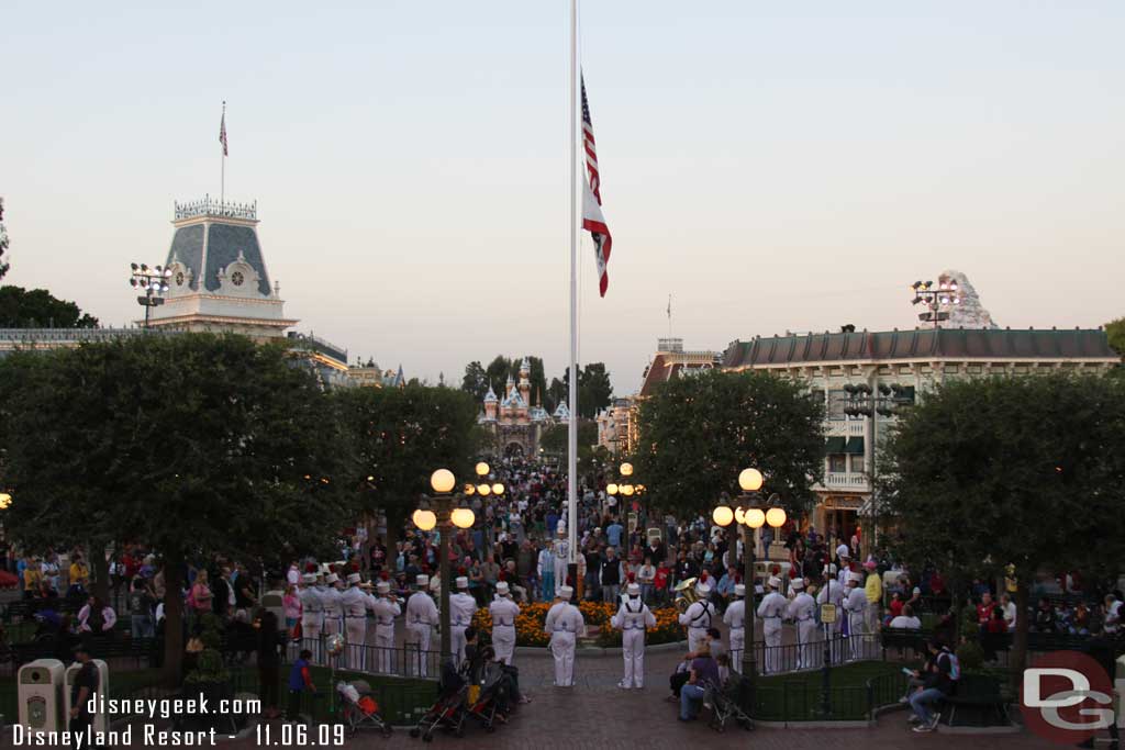 I stopped at the Flag Retreat