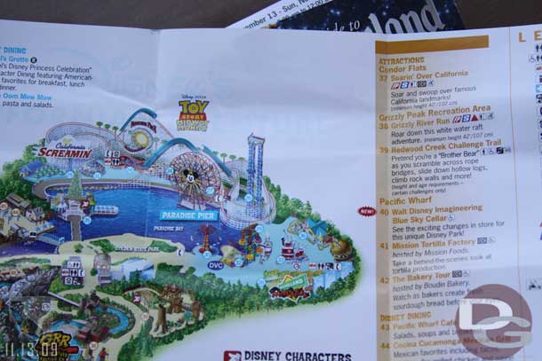 A look at the DCA guide. The tree is in the correct spot, but the Golden State name is removed from the text area.