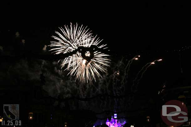 The wind was blowing pretty good during the show.. everything was slightly to the West (right), more so than usual.