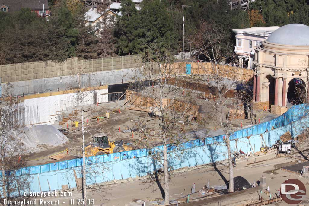 Not much visible progress over at the Little Mermaid site.. more forms and rebar.