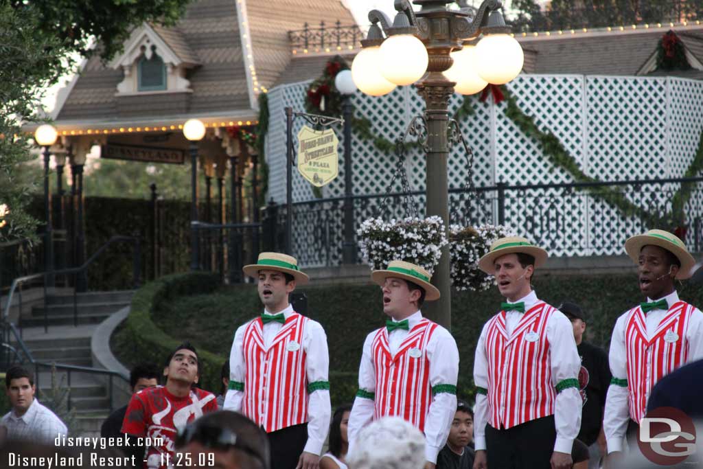 The Flag Retreat only featured the Dapper Dans since it was Wednesday.