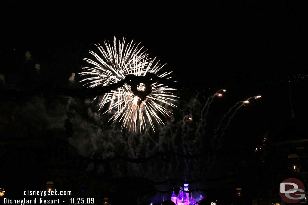 The wind was blowing pretty good during the show.. everything was slightly to the West (right), more so than usual.