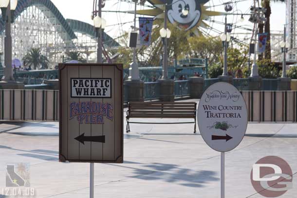 Noticed another sign up on the blocked off walkway to direct people either direction. 