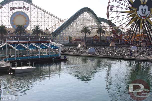 A boat is now used to meet the platform