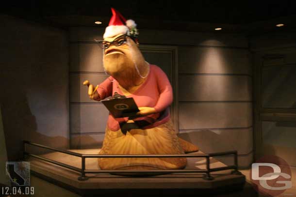 Roz was decked out for the Holidays.