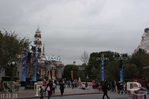 There were also lights up near the castle for the New Years Eve celebration.