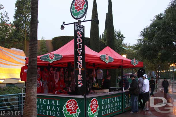 The Rose Bowl tent/booth is back.