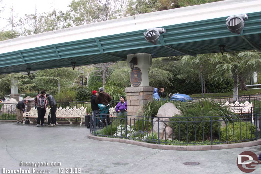 They moved the smoking area back to under the Monorail track across from the Matterhorn.