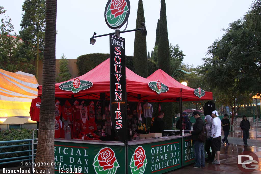 The Rose Bowl tent/booth is back.