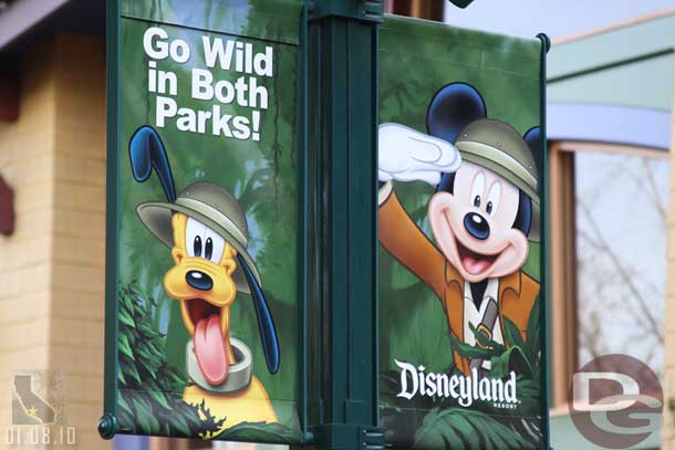 The current banners at Downtown Disney