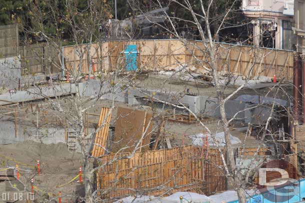 Quite a bit of concrete is in for the foundation and looks like more forms going up.