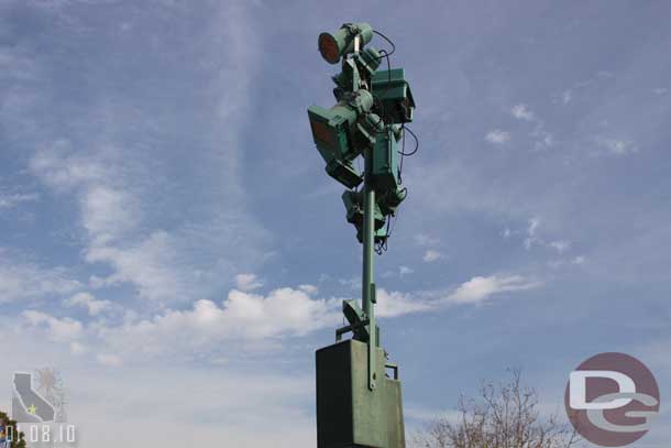 The old light posts that lined the parade route