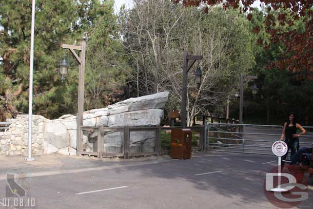 The smoking area was moved to just by the gate.