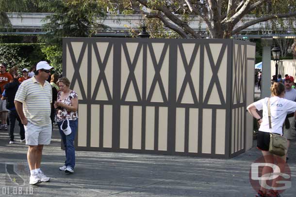 The walls from ground level across from the Matterhorn