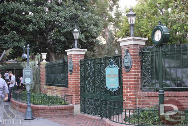 Haunted Mansion is down for removal of the holiday makeover