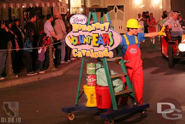 Out front is a sign announcing the Cavalcade