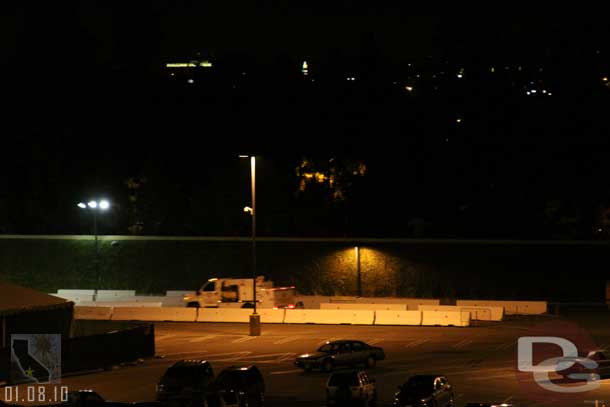 A staging area on the far side of the lot.  I saw several trucks pull in.