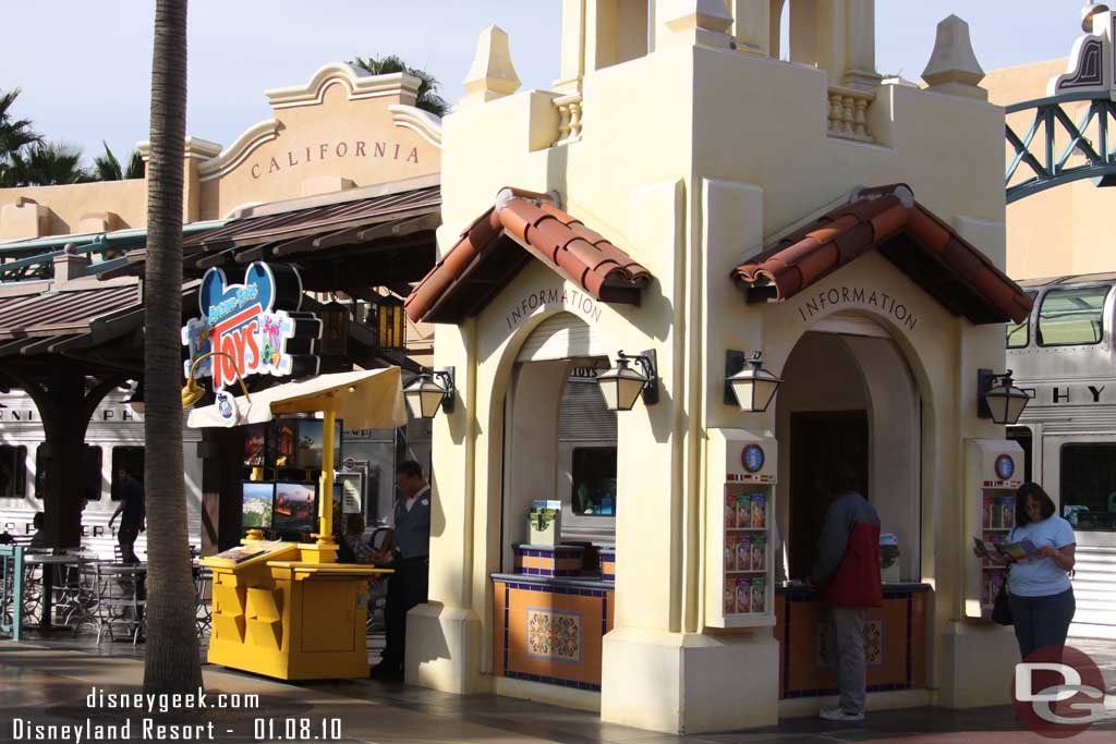 The DVC booth from the backlot has relocated due to the Red Car work.