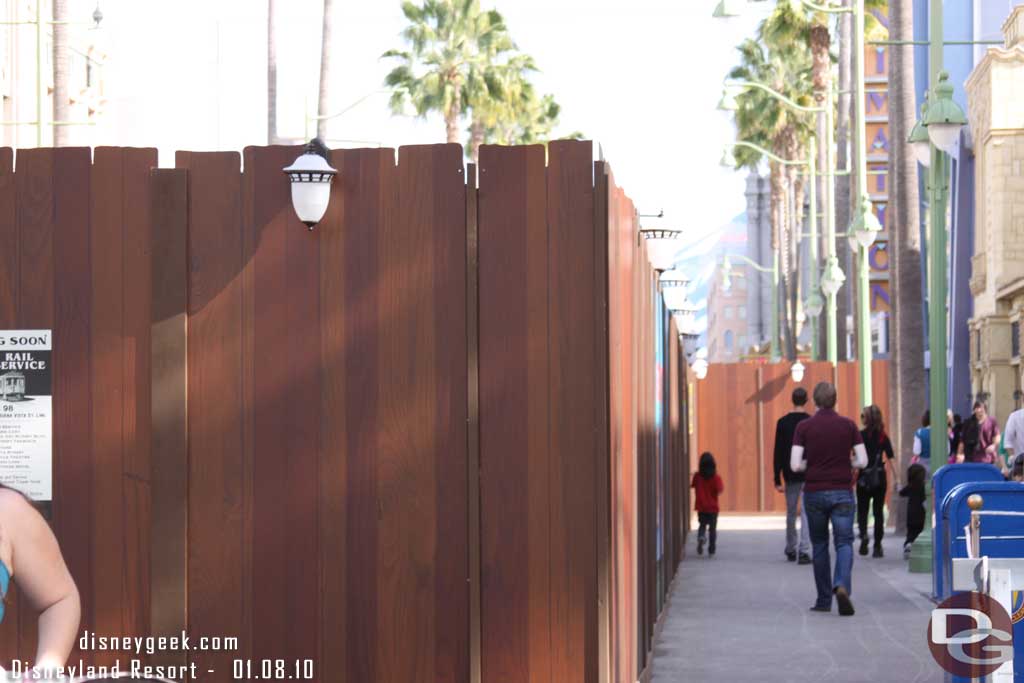 The sidewalks are open on both sides, here is the one nearest Playhouse Disney.  Which has a new addition to it (better pictures toward the end of this update).