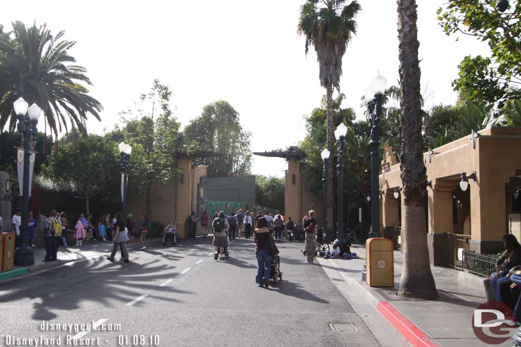 The new walkway is open to get from Tower of Terror to Bugsland.