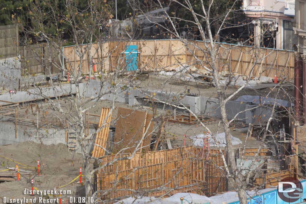 Quite a bit of concrete is in for the foundation and looks like more forms going up.