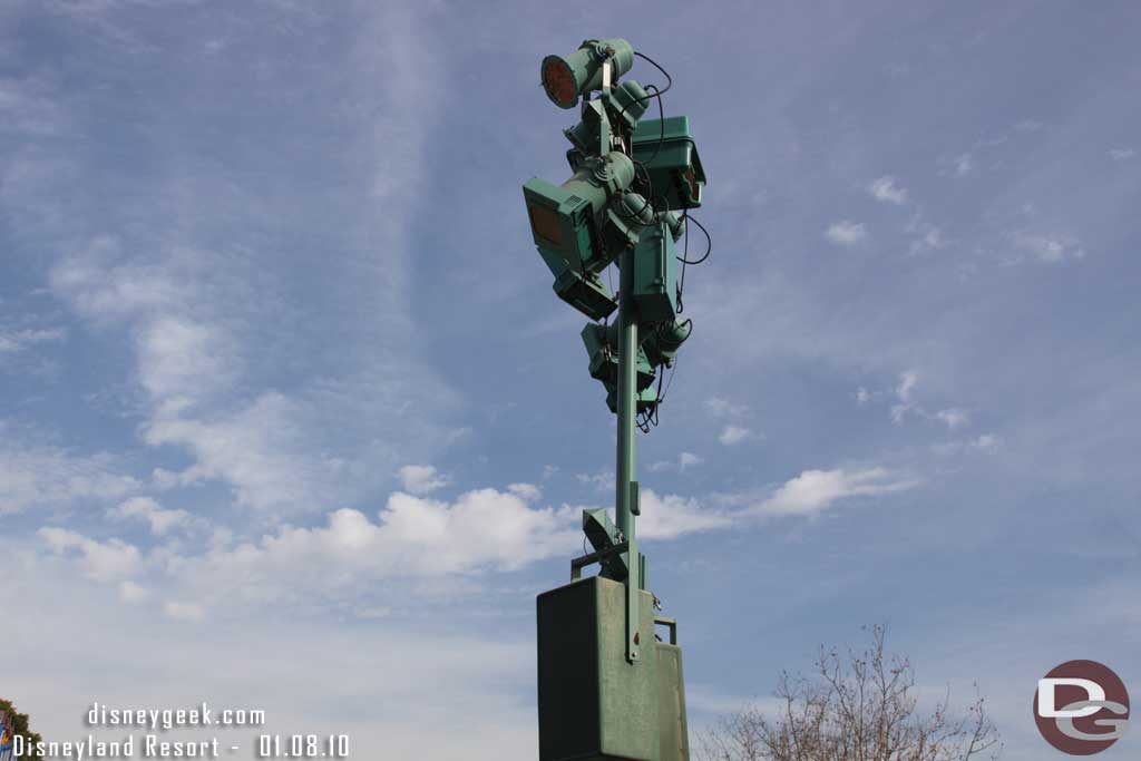 The old light posts that lined the parade route