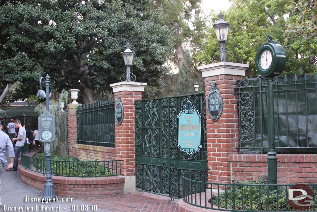 Haunted Mansion is down for removal of the holiday makeover