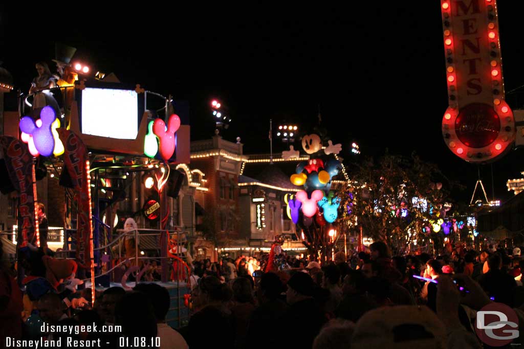 Headed back down Main Street just as the Street Party was wrapping up the first stop